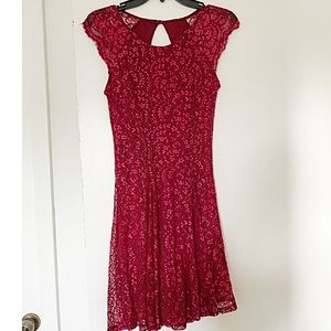 City Studio Lace Skater Dress